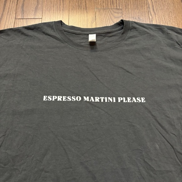 The Unbranded Brand Other - Espresso Martini Please T-shirt Funny Party Drinking Comedy Humor Tee Grey - XL